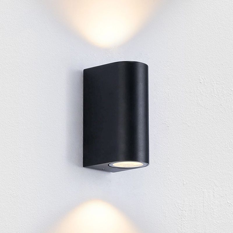 Geometrische Schattenwandbeleuchtung moderner einfacher einzigartiger Stil Metal 1 Licht Leuchte Licht in Schwarz