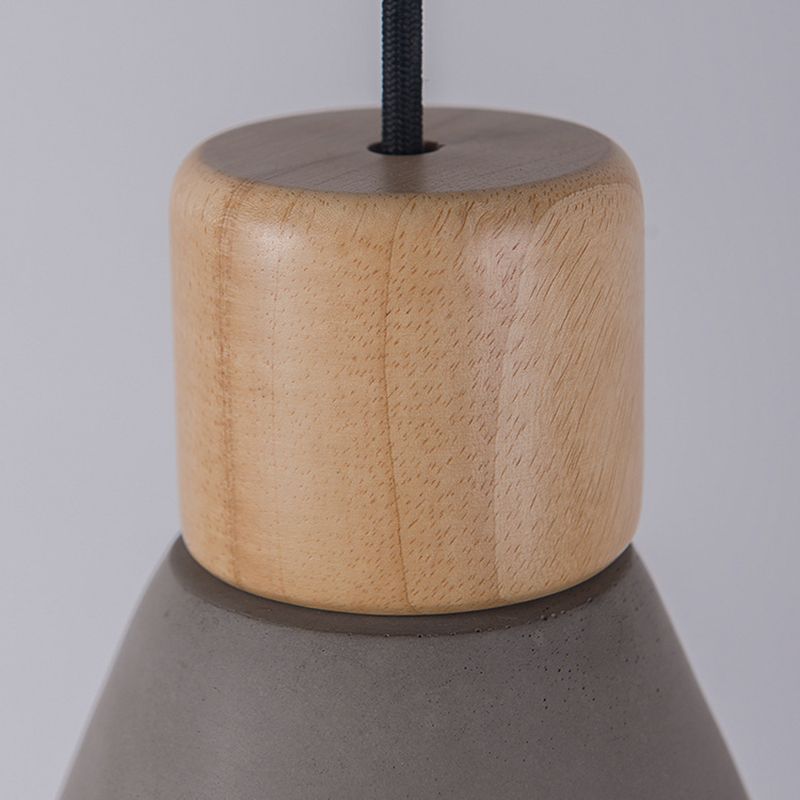 Cemento colorato nordico Cemento sospeso Affermazione Light Mason Jar a sospensione per la caffetteria