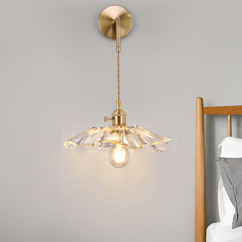 Geometric Wall Lighting Fixtures Modern Style Glass 1 Light Wall Lighting