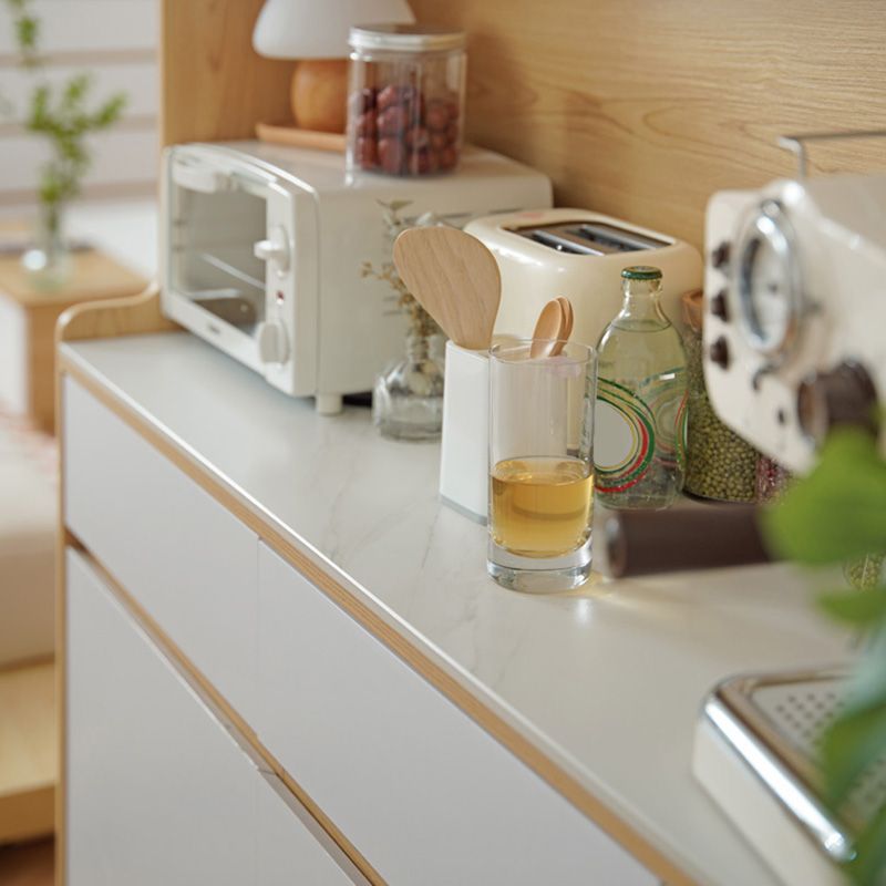 Modern Style Credenza Door Engineered Wood Sideboard for Kitchen