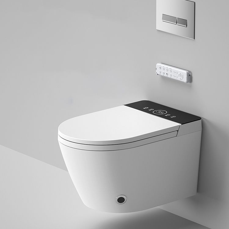 Dual Flush Wall Hung Toilet Set Elongated Deodorizing Wall Mounted Bidet