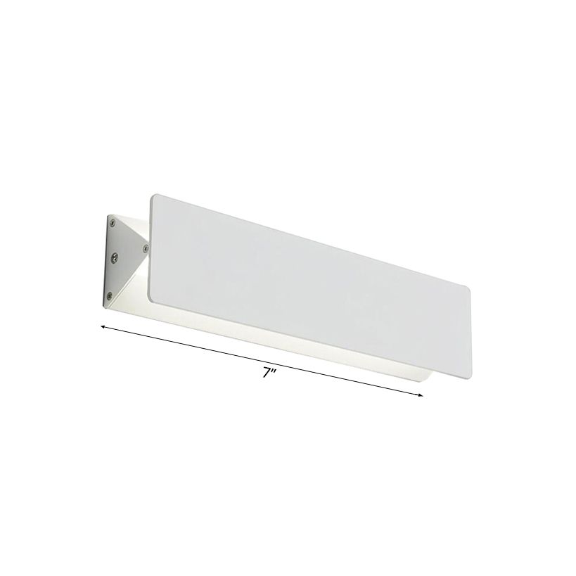 Style modernisme Mur linéaire Applications Light Aluminium Chauffeur / blanc LED LED LED LEMPE MUR MUR EN BLANC, 7 "/ 14" de large