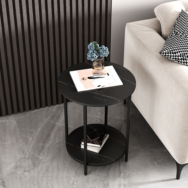 Minimalist Slate Side End Table 4 Legs Side End Table for Living Room