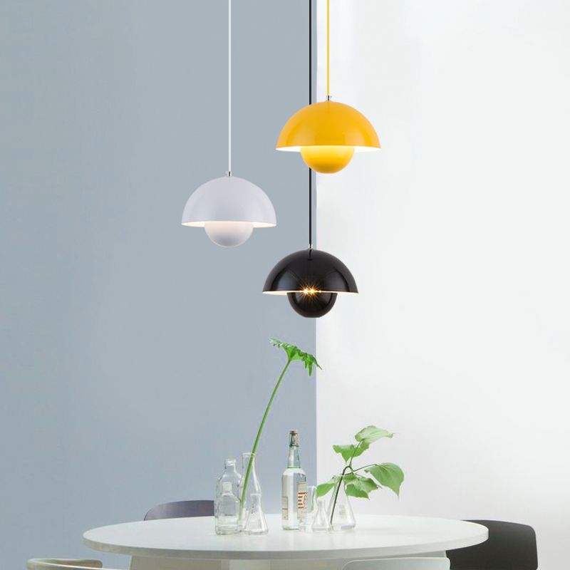 Contemporary Style Dome Shape Pendant Lights Metal Hanging Pendant Lights