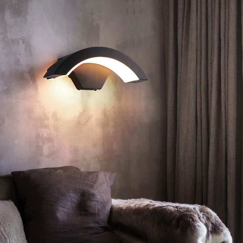 Curve Wall Light Sponce Modern Minimalist Style Fonces de aluminio