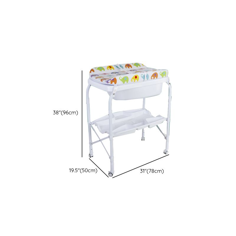 Modern Baby Changing Table Folding Changing Table with Bathtub
