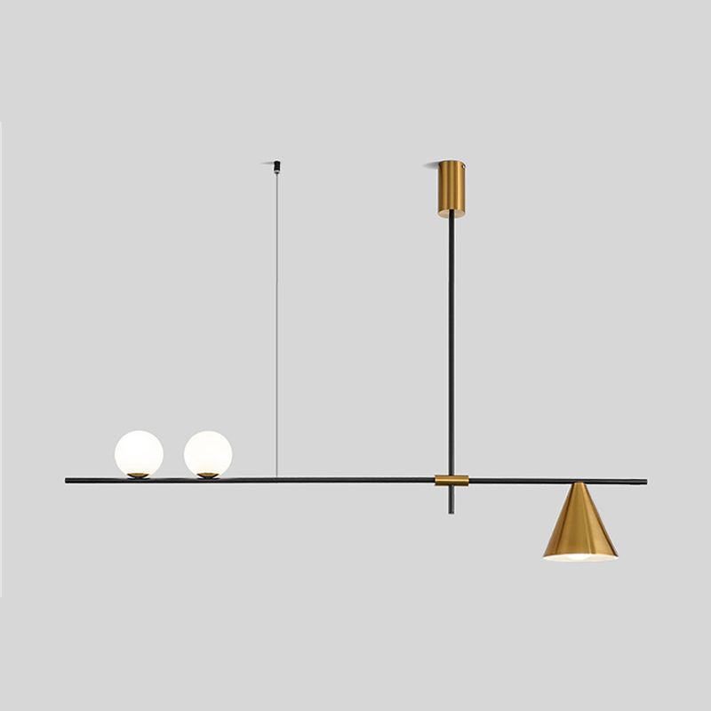 Contemporary Island Light Fixtures Geometric Glass Island Chandelier Lights for Dining Room