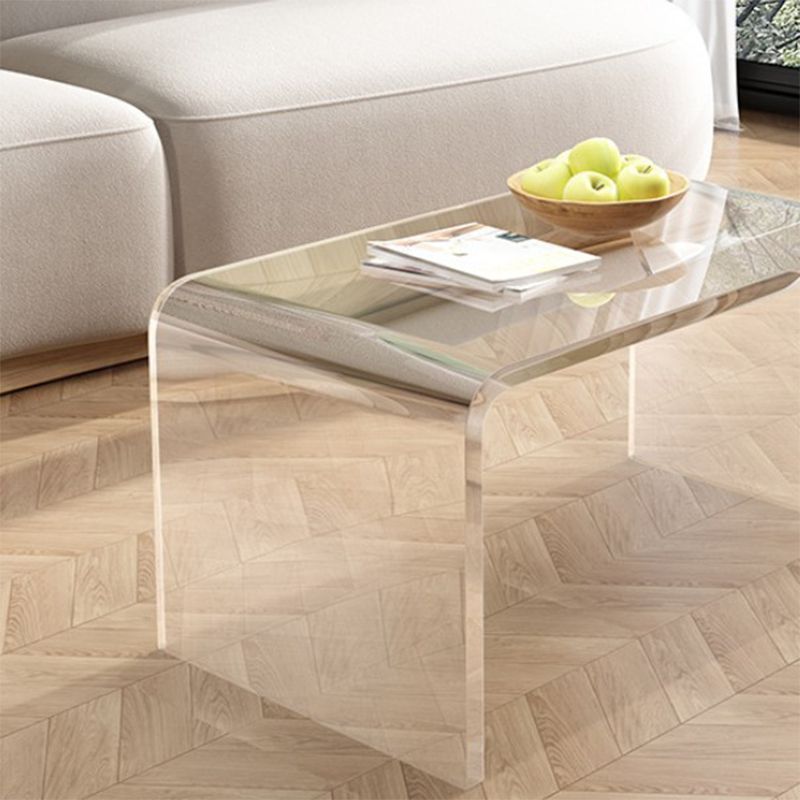 Abstract End Table Plastic Square Side Sofa Side Accent Table