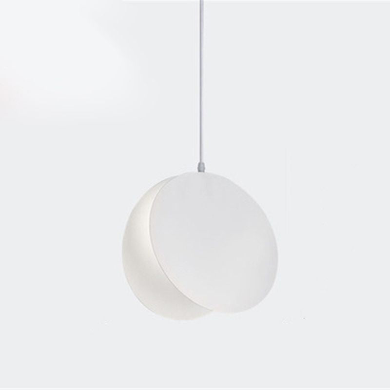 Contemporary Style Round Pendant Lamp Metal 1 Light Suspension Light