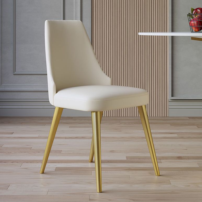 Scandinavian Round Dining Table Sets 1/4/5/7 Pieces Leather Dining Table and Chairs