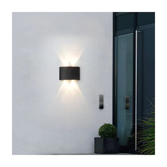 Moderne Wandmontage Leichte einfache LED -Wandleuchtenlampenvorrichtung für Innen im Freien im Freien