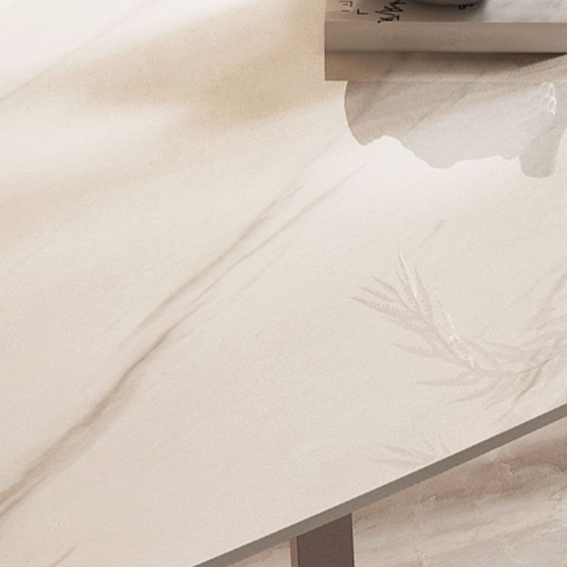 Nordic 1/4/5/7 Pièces Ensemble de restauration rectangle avec meubles de table de pierre fritté