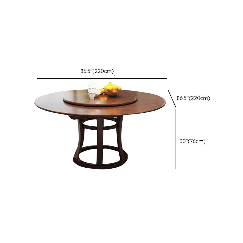 Dining Room Kitchen Dinner Table Round Solid Wood Dining Table