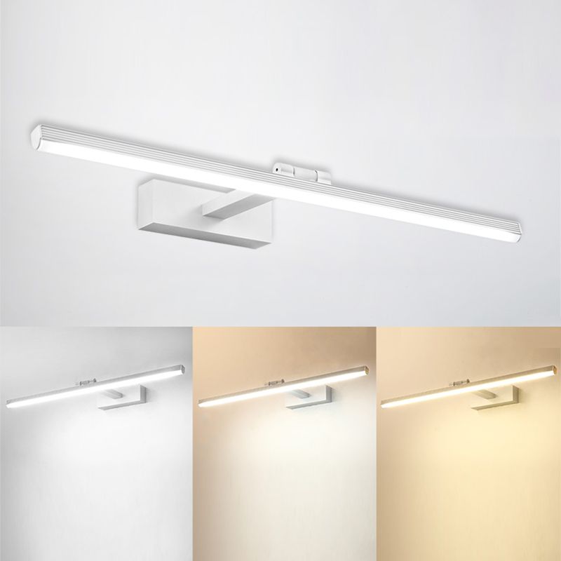 LED Vanity Wall Light Fixtures with Silicone Shade Modern Mirror Front Light