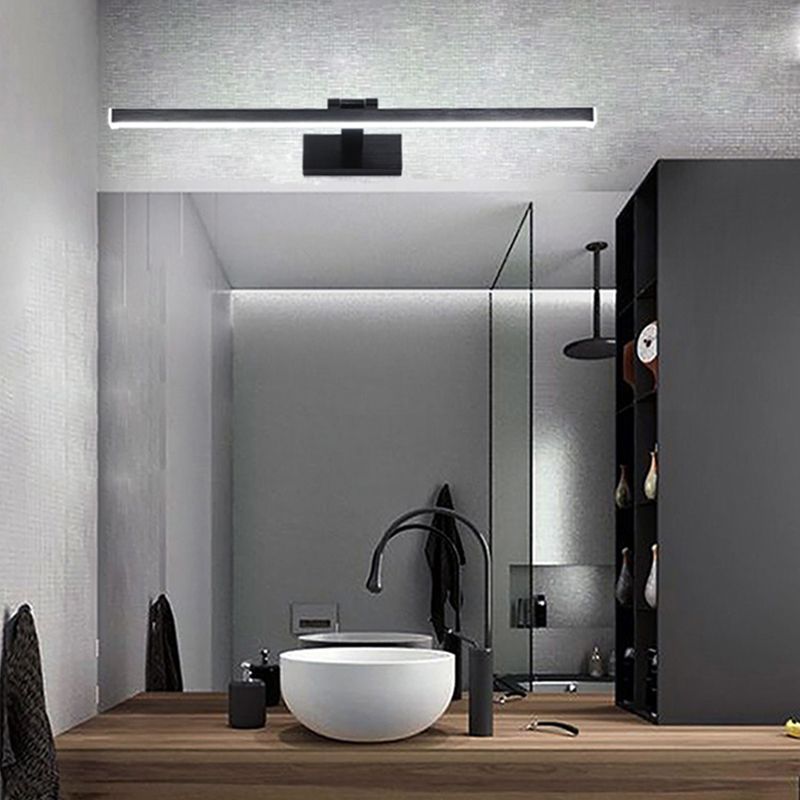 Linear Wall Sconce Lighting Modern Metal 1 Light Sconce Light with Acrylic Shade