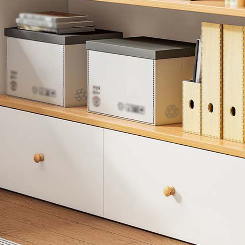 Scaffali di libreria standard moderni chiusi libreria con cassetto in legno ingegnerizzato