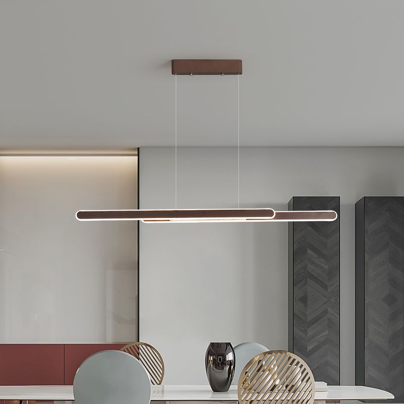 Linearinselanhänger führte die nordische moderne Deckenpendelleuchte für Büro