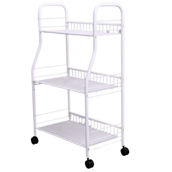 Contemporary Open Back Bookcase Metal Standard Bookshelf with Shelves