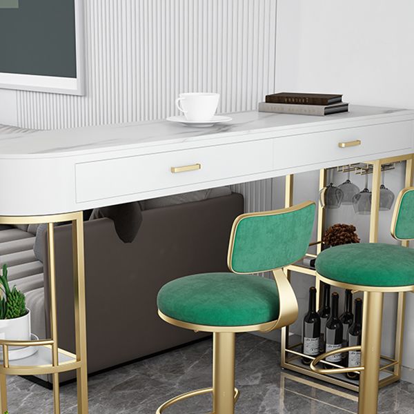 Modern Style Bar Table Set 1/2/3 Pcs Stone Specialty Bar Set for Indoor