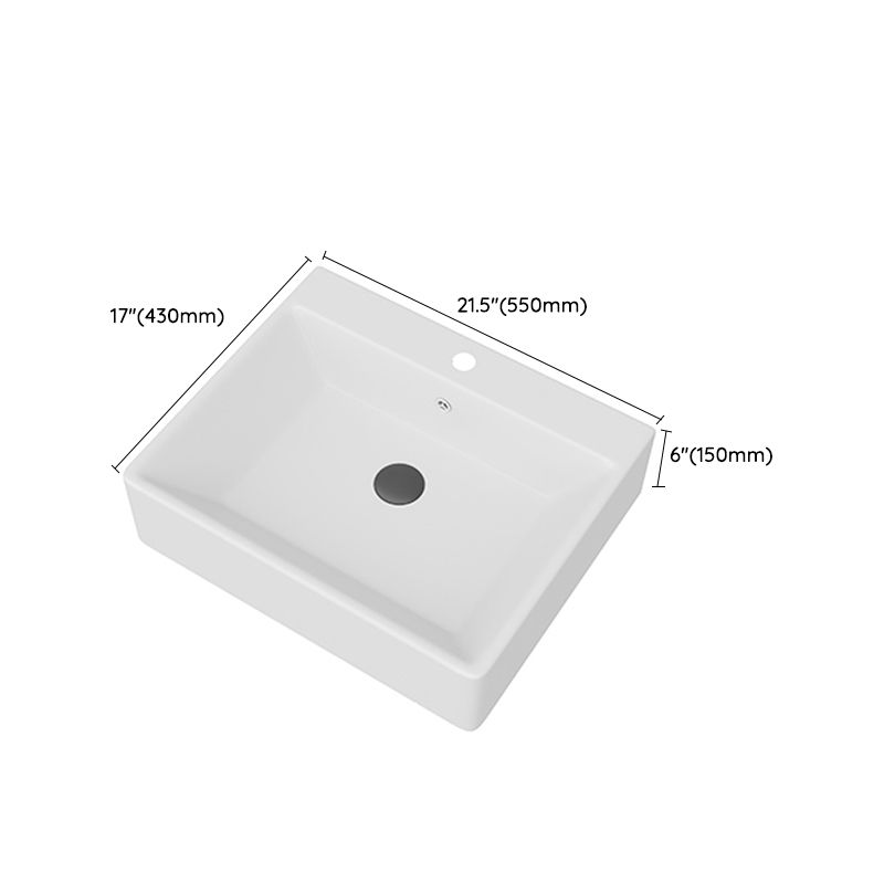 White Rectangular Trough Bathroom Sink Modern Trough Bathroom Sink