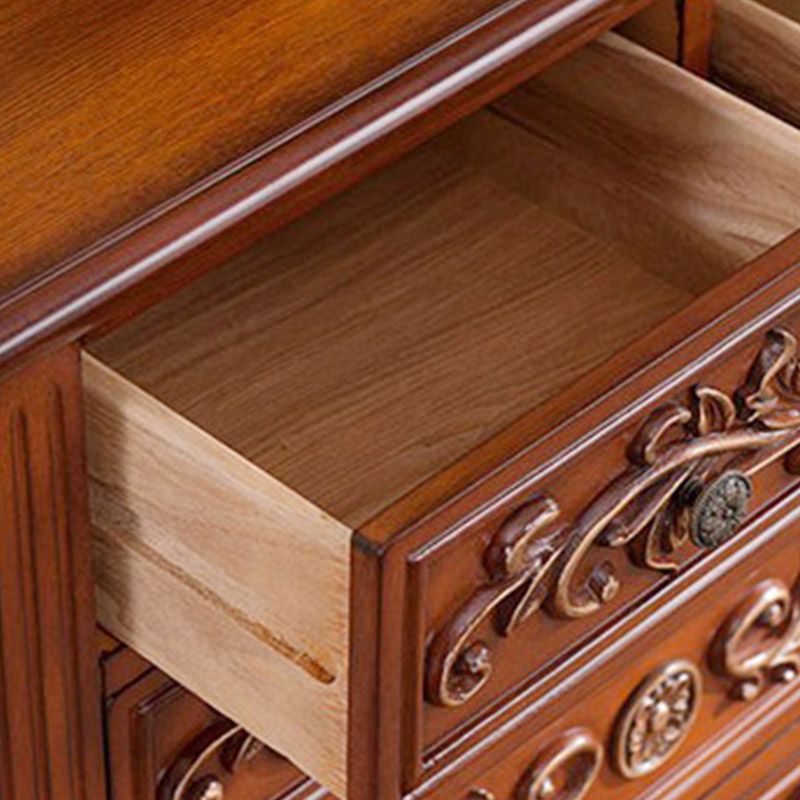 Solid Wood Storage Chest Dresser Traditional Storage Chest with 3/4/5 Drawers