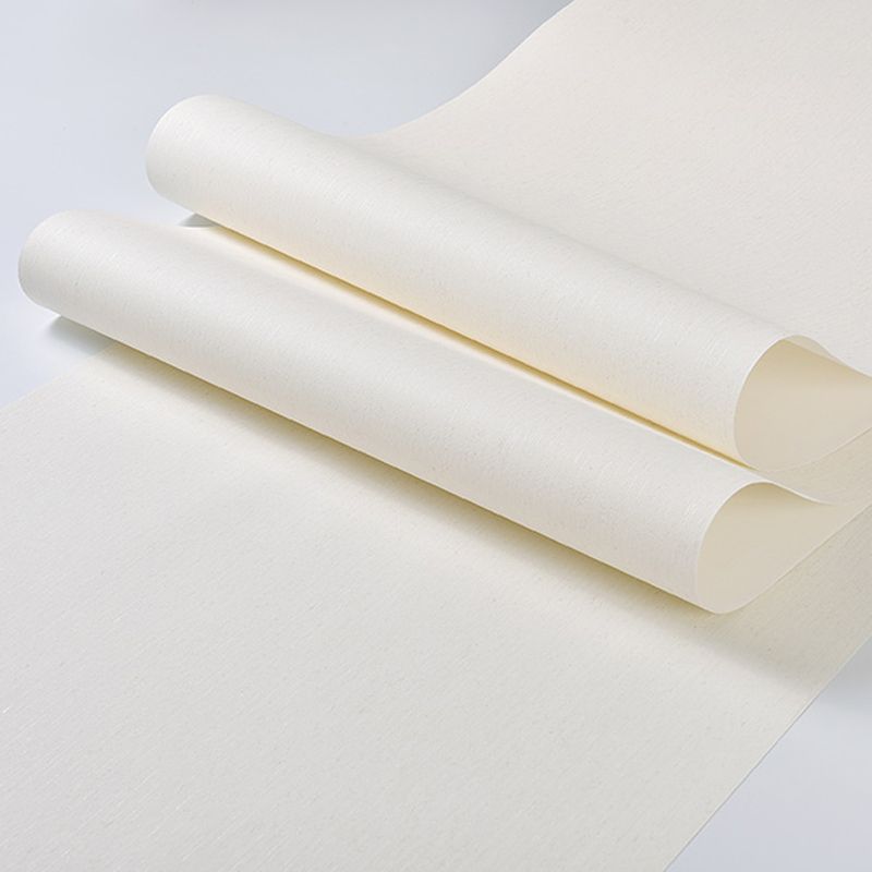 Simple Solid Striped Wallpaper Soft-Color Waterproofing Wall Covering for Bedroom