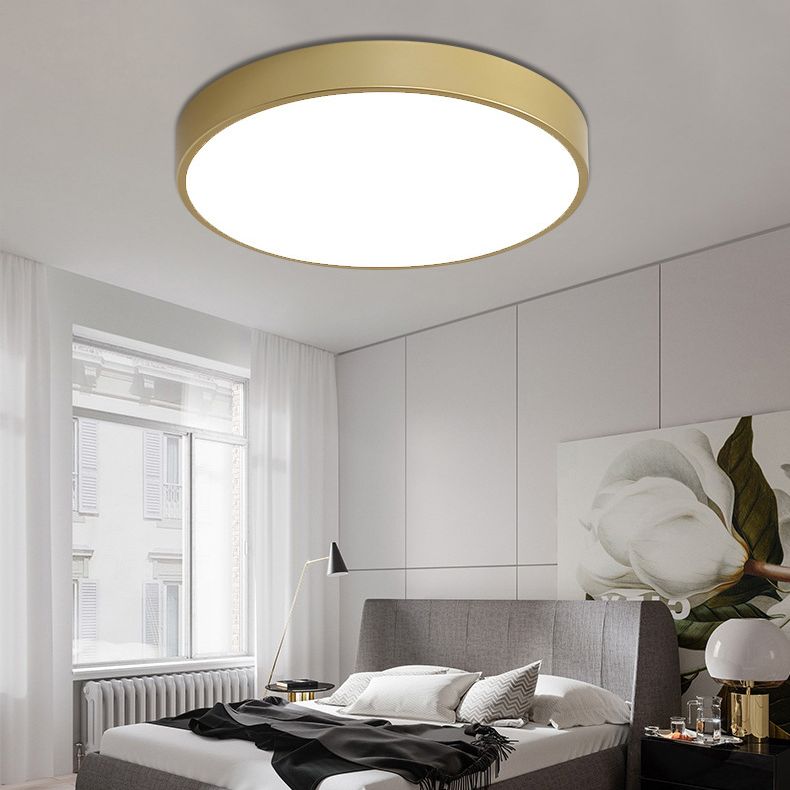 Plafonnier LED moderne et Simple, luminaire rond encastré pour chambre à coucher