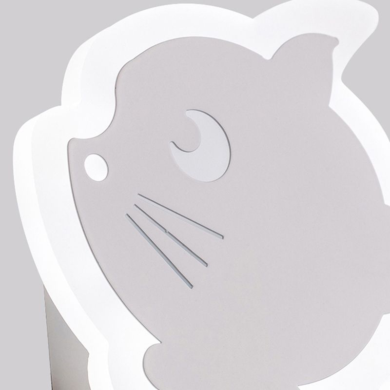 White Shaded Wall Mounted Light Minimalist-Style LED Metal Wall Mounted Lighting