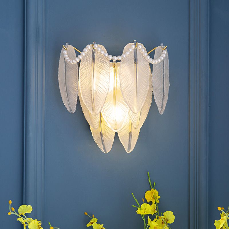 Modern Glass Wall Light Sconce Creative Wall Light Fixture for Bedroom