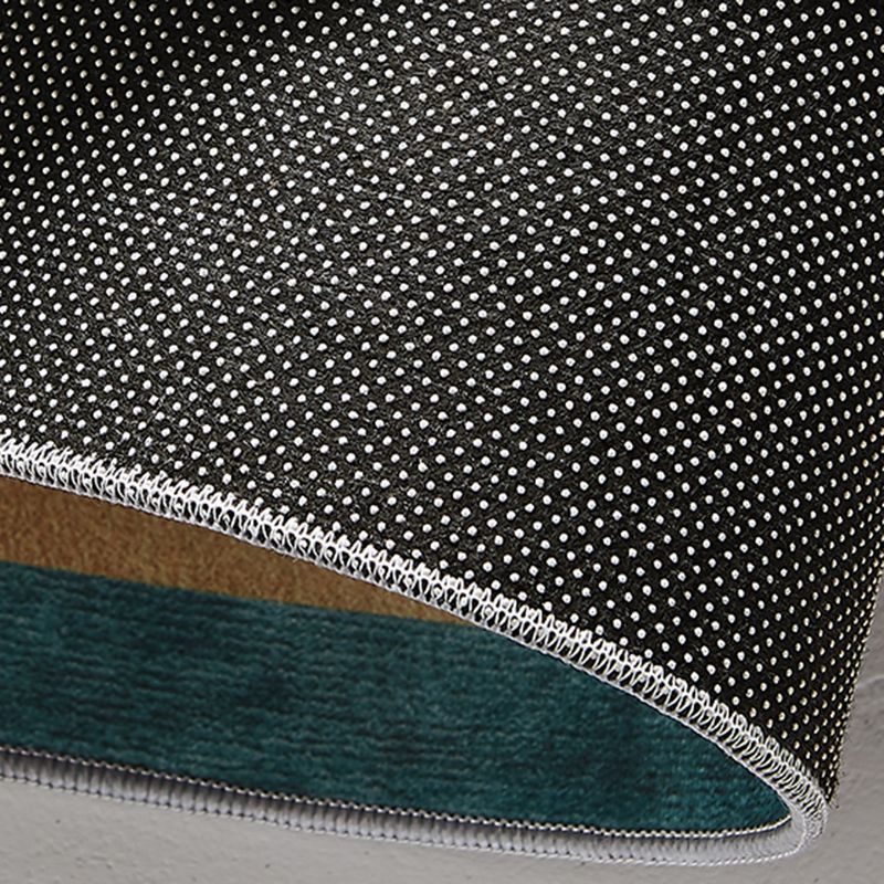 Grey Tone Ink Traces Rug Polyester Carpet Casual Anti-Slip Backing Indoor Rug for Home Decoration