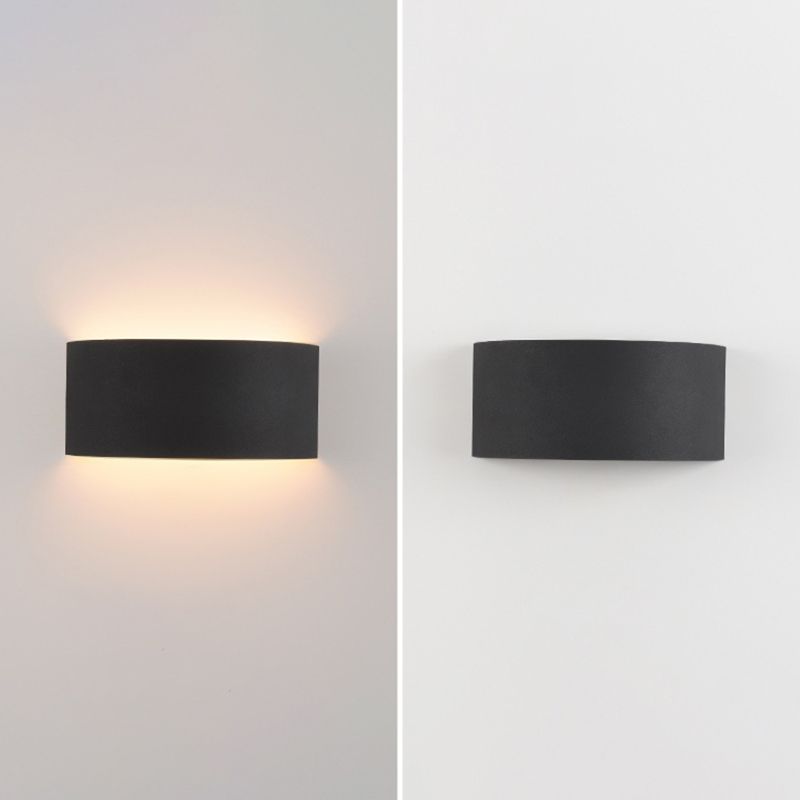 1-Light Geometric Sconce Modern Metal Sconce Light for Living Room