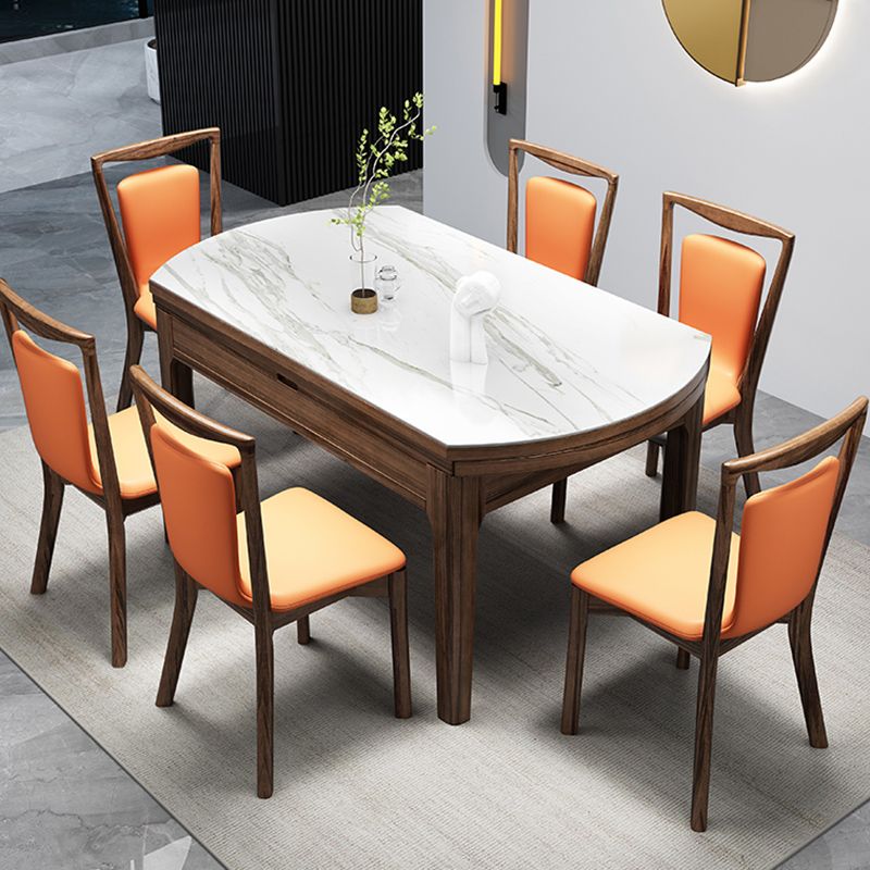 Contemporary 1/2/7 Pieces Furniture Round Stone Dining Set for Restaurant