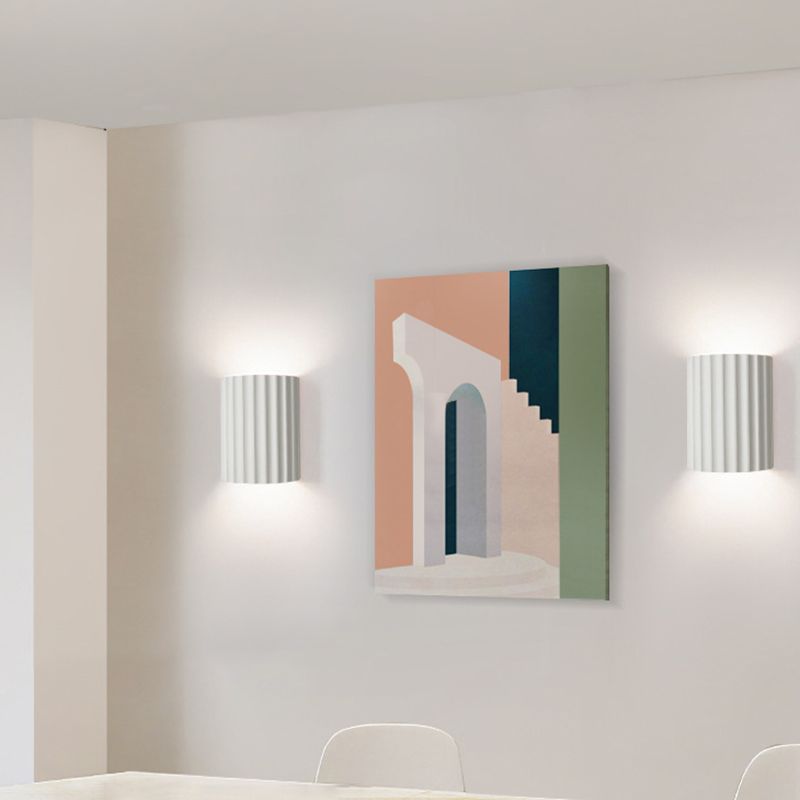 Cylinder Wall Mounted Lamps Postmodern Resin Wall Mounted Lights for Living Room