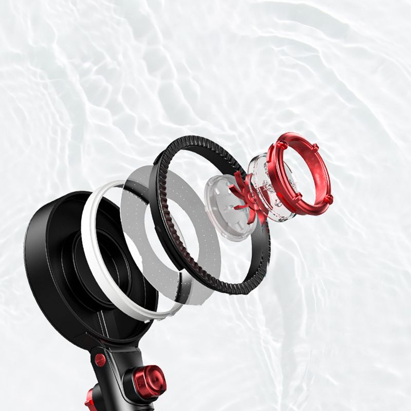 Modern Plastic Shower Head Adjustable Water Flow Handheld Shower Head