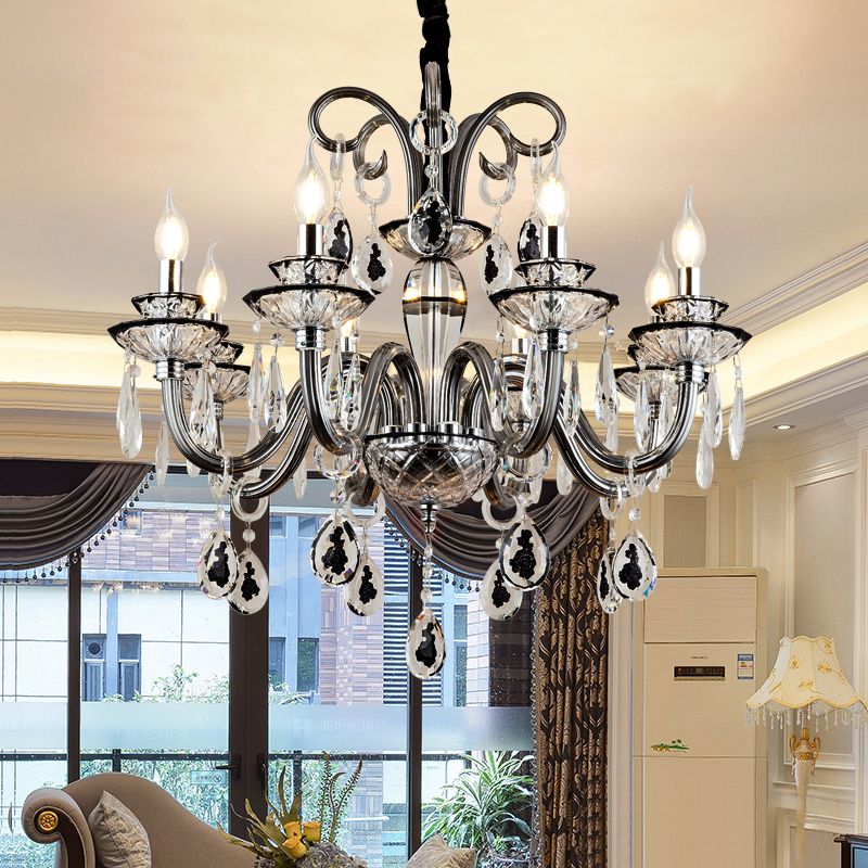 Kerze Kronleuchter Leuchte Traditionelle Kristallheizbeleuchtung für das Restaurant