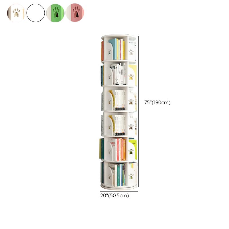 Scandinavian Shelf Freestanding Standard Kids Bookcase in Manufactured Wood