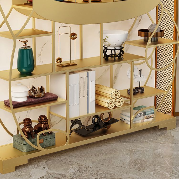 Glam Shelves Included Bookcase Standard Open Back Metal Bookshelf