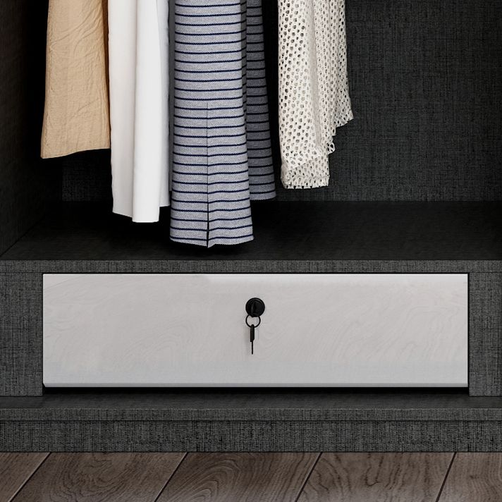 Modern Storage Cabinet Engineered Wood Wardrobe Armoire for Bedroom