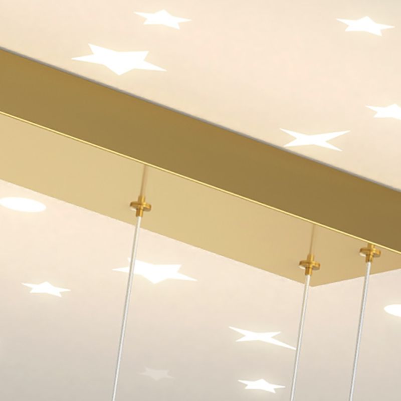 Modern Metal Island Light Geométrico Multi Light LED PRIGHT para dormitorio