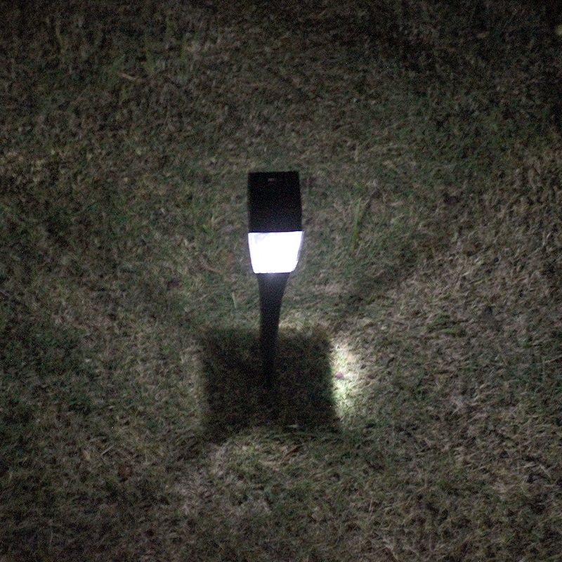 Decorative Tapered Shaped LED Landscape Light Plastic Courtyard Solar Ground Lighting