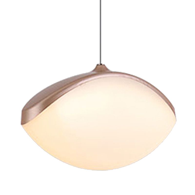 Luz de techo colgante elíptico de metal contemporáne