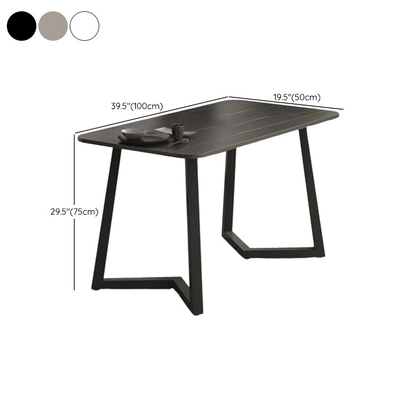 Modern Stone Rectangle Dining Table 1/2/5/7 Pieces Dining Set for Dining Room