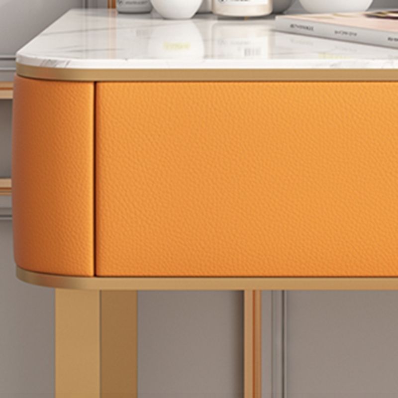 Luxurious Vanity Set 1 Storage Drawer with Mirror & Padded Stool