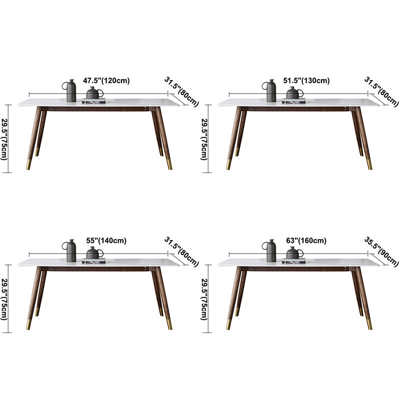 Modern Style Stone Dining Table 4-foot Dining Site Table for Dining Room