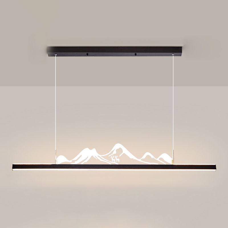 Iluminación moderna de iluminación LED acrílico Luz de luz para comedor para comedor
