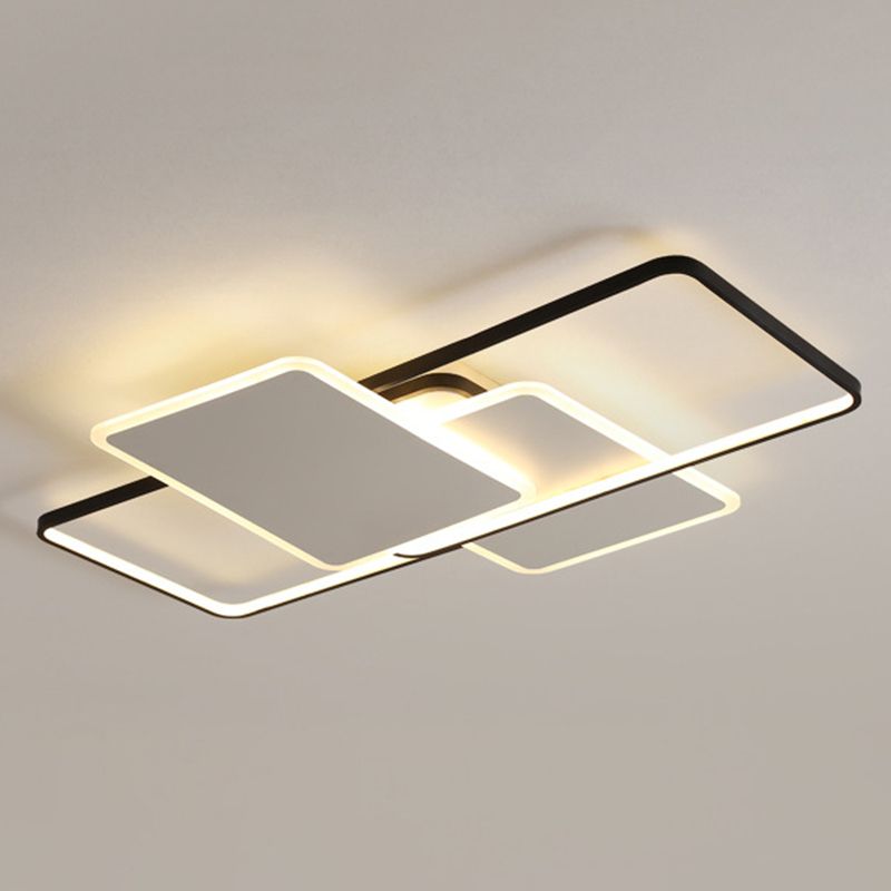 Traverse Plafonnier Plafonnier Minimaliste En Métal Salon LED Plafonnier Éclairage