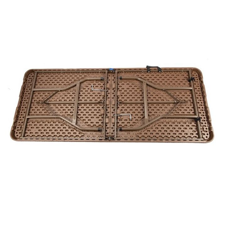 Modern Rattan Patio Dining Table 1/3/5 PCS Brown Dining Set with Collapsible Table