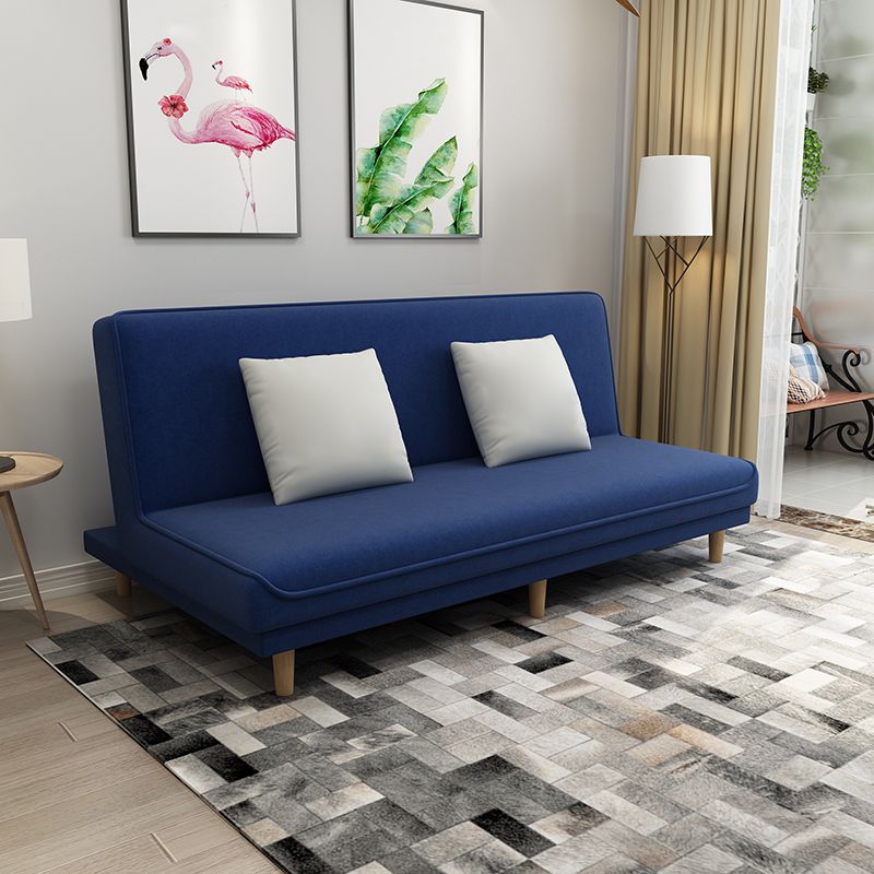 Fabric Adjustable Sleeper Sofa Split Back 59"/66.93"/70.87" Wide Armless Sofa Bed