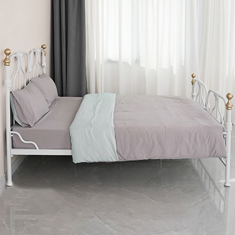 Contemporary Standard Bed with Open-Frame Headboard Kids Bed
