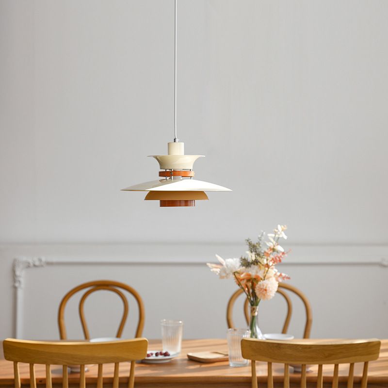 Modern Style Unique Shade Hanging Light Metal 1 Light Pendant Lamp for Home Stay